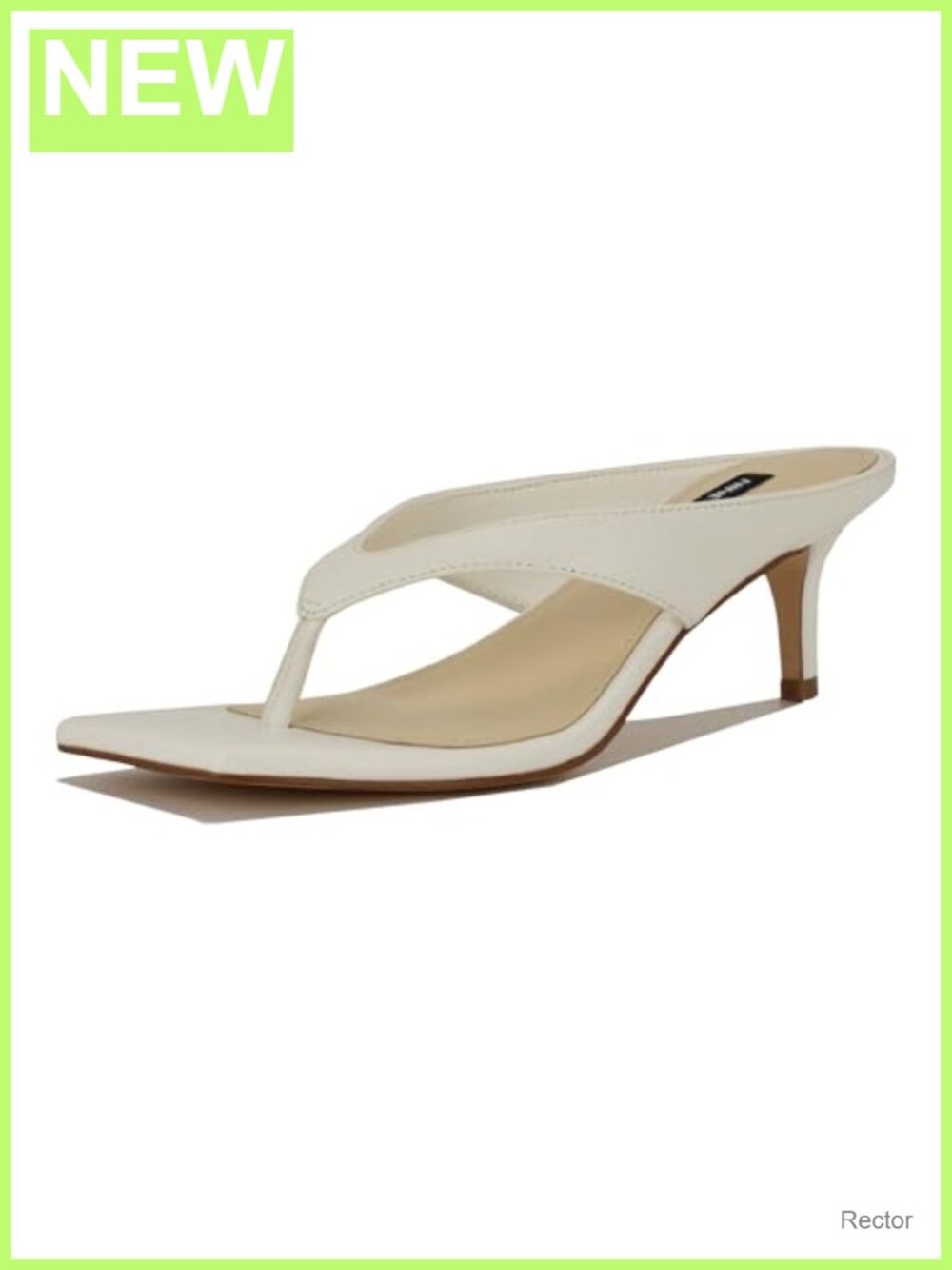 Nine West Olanna Women's Heeled Sandals Faux Leather Square Toe 2.17" Heel